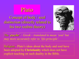 Plato on the soul
