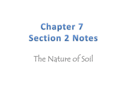 Chapter 7 Weathering, Erosion & Soil