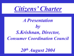 Citizens’ Charter