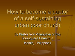 How to become a pastor of a self