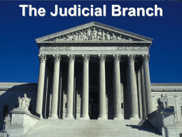 Judicial Branch Powerpoint - School District of Waupaca