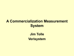 Commercialization Measurement