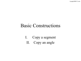 Basic Constructions - Mr. Leckie's Web Page
