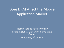Does DRM Affect the Mobile Application Market