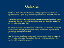 Galaxies - Discovery Space