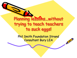 Planning lessons&hellip;without trying to teach teachers to suck