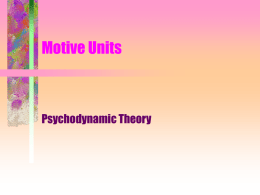 Psychodynamic Theory - Kansas State University