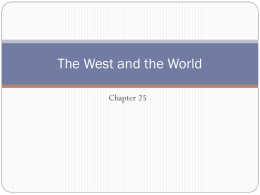 The West and the World