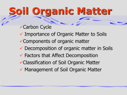 Soil Organic Matter - AAMU Myspace Login