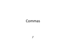 Commas
