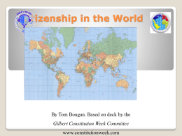 Citizenship in the World