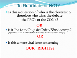 Fluoride – The Curse