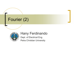 Fourier (1) - Petra Christian University