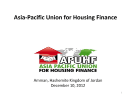 Asia Pacific Union for Housing Finance