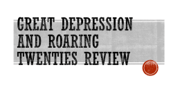Great Depression and Roaring Twenties Review