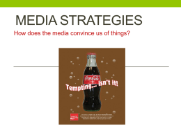 Media Strategies - Ms. Perry's Website