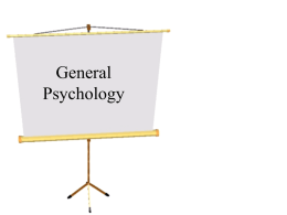 Memory - General Psychology