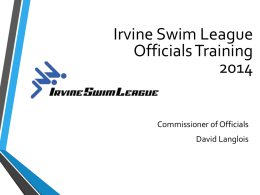 2004 Irvine Swim League Officials Training
