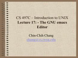 CS 497C - Lecture 12