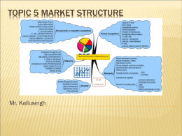 Topic 5 Market Structure - South Dade Senior High School