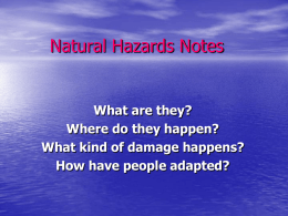 Natural Hazards Notes - Del Re [licensed for non