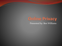 Online Privacy - Davenport University