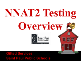 NNAT 2 - Saint Paul Public Schools