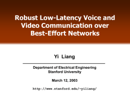 Robust low-latency streaming