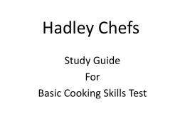 Hadley Chefs - Glen Ellyn School District 41