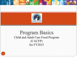 FOOD CHART - Alaska Department of Education & Early