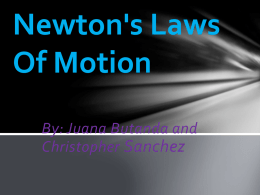 Newton's Laws Of Motion