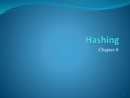 Hashing - 弘光科技大學