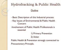 Hydrofracking & Public Health