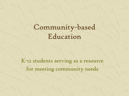 Community-based Education - Lake Superior Stewardship