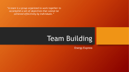 Team Building - West Virginia University