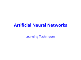Artificial Neural Networks - Texas A&M University