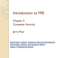 Introduction to MIS Chapter 1