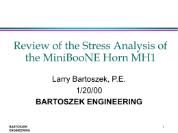 Review of the Design of the MiniBooNE Horn