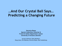 And Our Crystal Ball Says…: