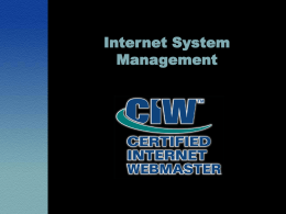 Internet System Management