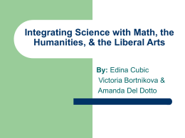 Integrated Curriculum & Integrating Science with Math