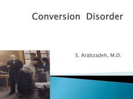 Conversion disorder