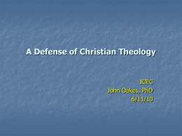 A Defense of Christian Theology