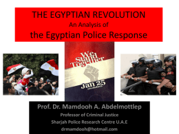 THE EGYPTIAN REVOLUTION An Analysis of the Egyptian …