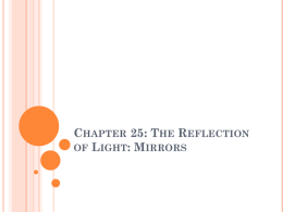 Chapter 25: The Reflection of Light: Mirrors