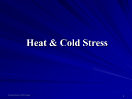 Heat & Cold - Rochester Institute of Technology