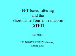 FFT-based filtering and the short