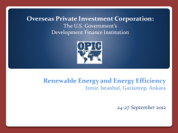 Overseas Private Investment Corporation: