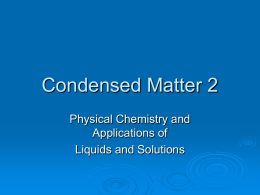 Condensed Matter 2 - Queen Mary University of London