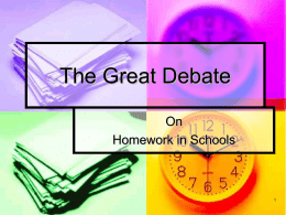 The Great Debate - Minooka CCSD 201